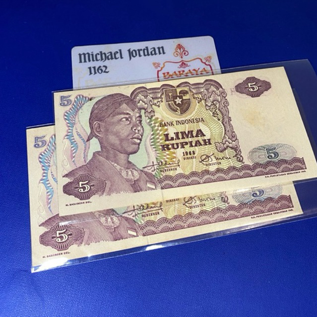 5 rupiah Sudirman Tahun 1968 Ory