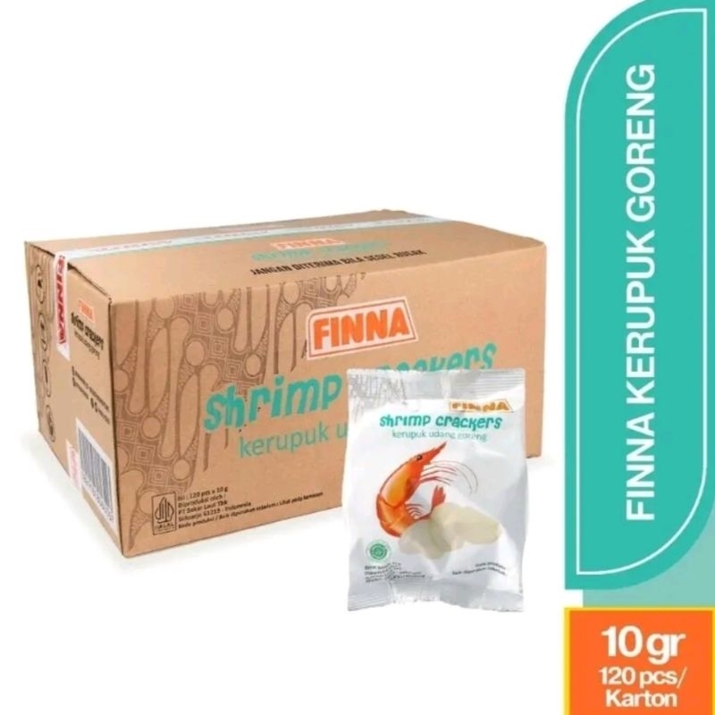 

Finna Krupuk Udang 1 Dus Isi 120 Sachet