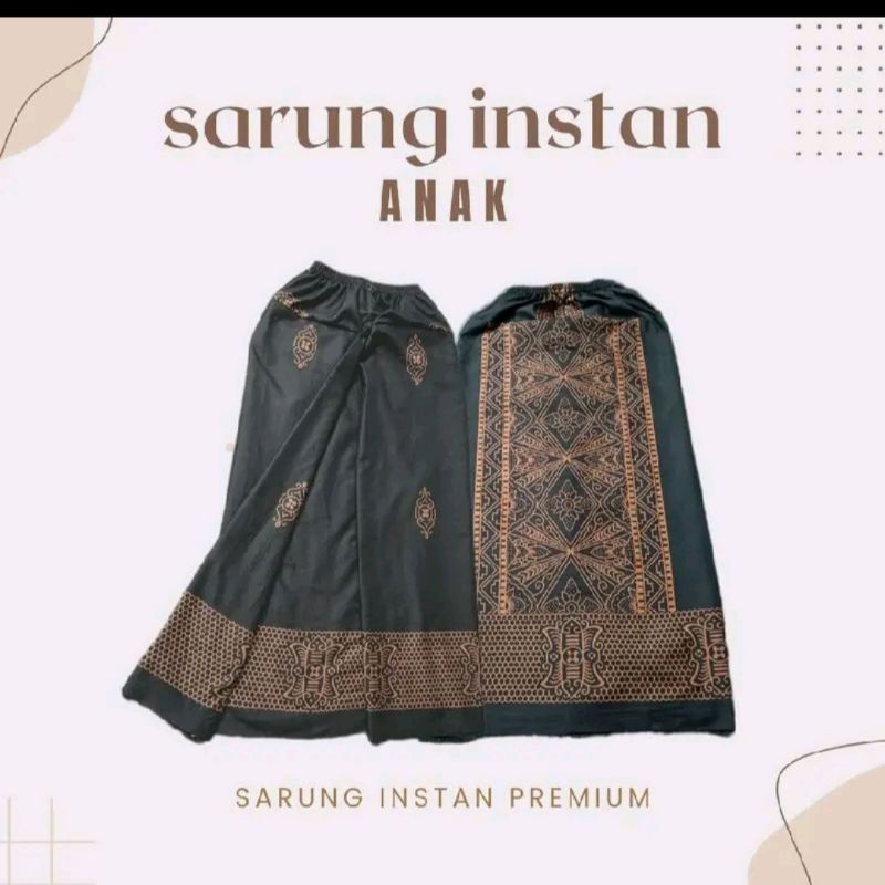 Paket Promo 50Ribu Dapat 2 Sarung Instan Ansk Laki-laki Usia 2-13 Tahun Motif Sarang Tawon Batik