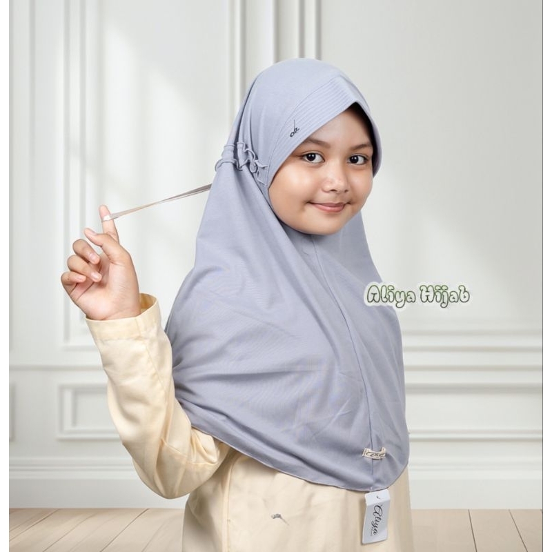 JILBAB TALI PITA SERUT BELAKANG /Jilbab Sekokah SMP SMA Kaos Premium
