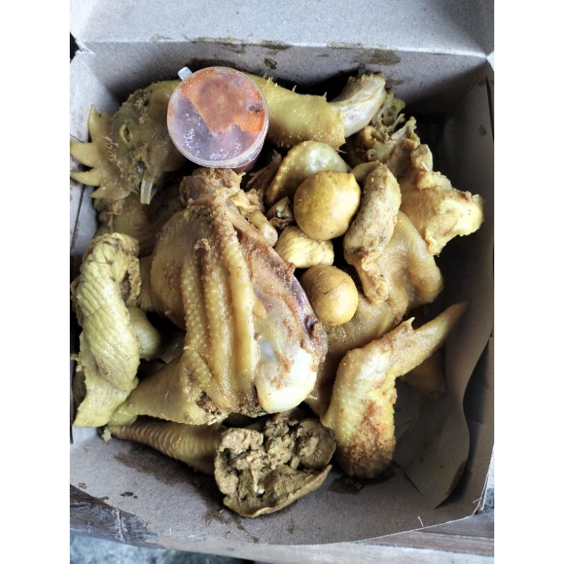 

Ayam kampung ungkep mubarok berat bersih 750 gram