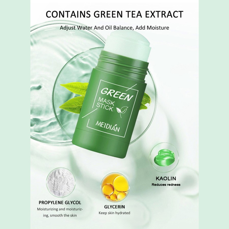 green tea control pore cleansing solid mask blackhead komedo