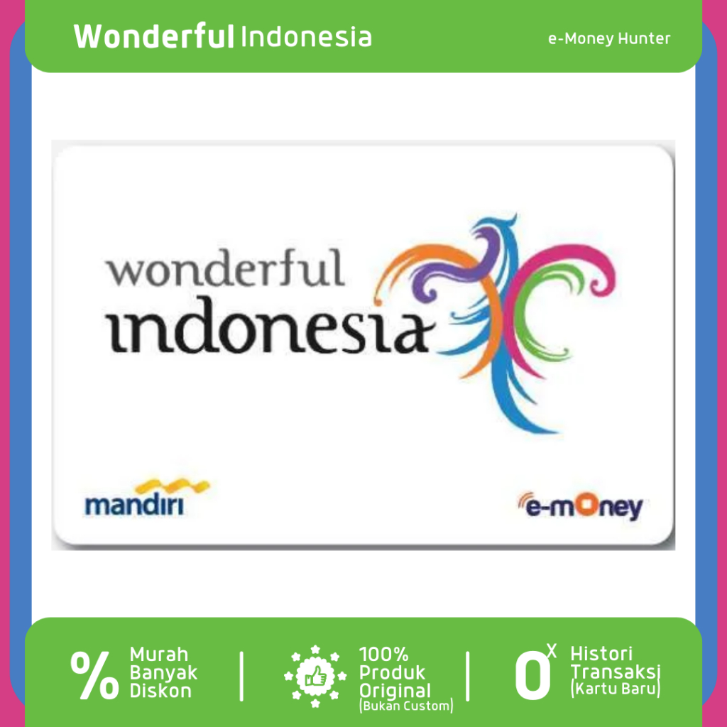 e-Money Wonderful Indonesia Nusantara Series Special Limited Edition eMoney eToll
