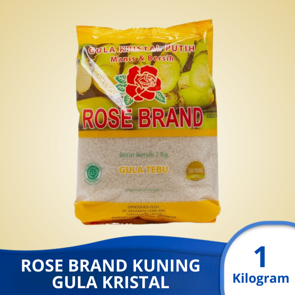 

ROSE BRAND KUNING Gula Kristal Murni 1 kg