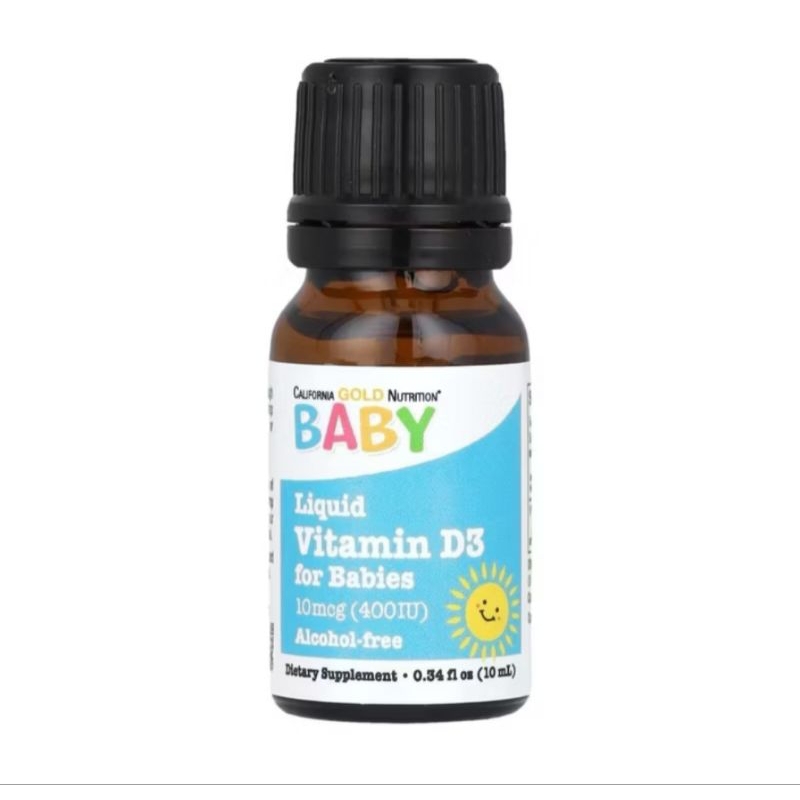 California Baby Gold Nutrition Vitamin D3 Bayi