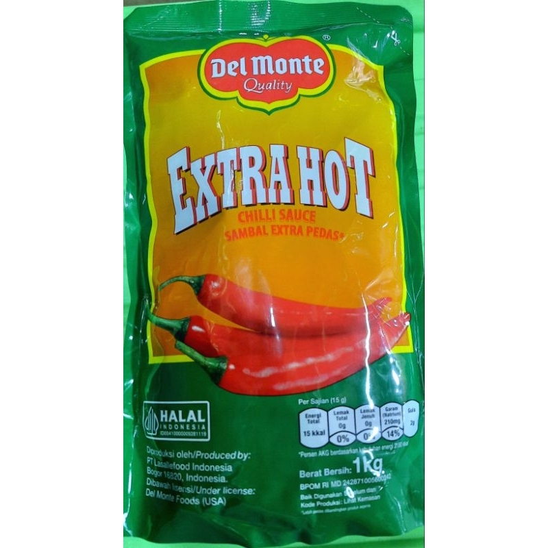 

DELMONTE saus ekstra hot chilli & DELMONTE saus tomat 1 kg