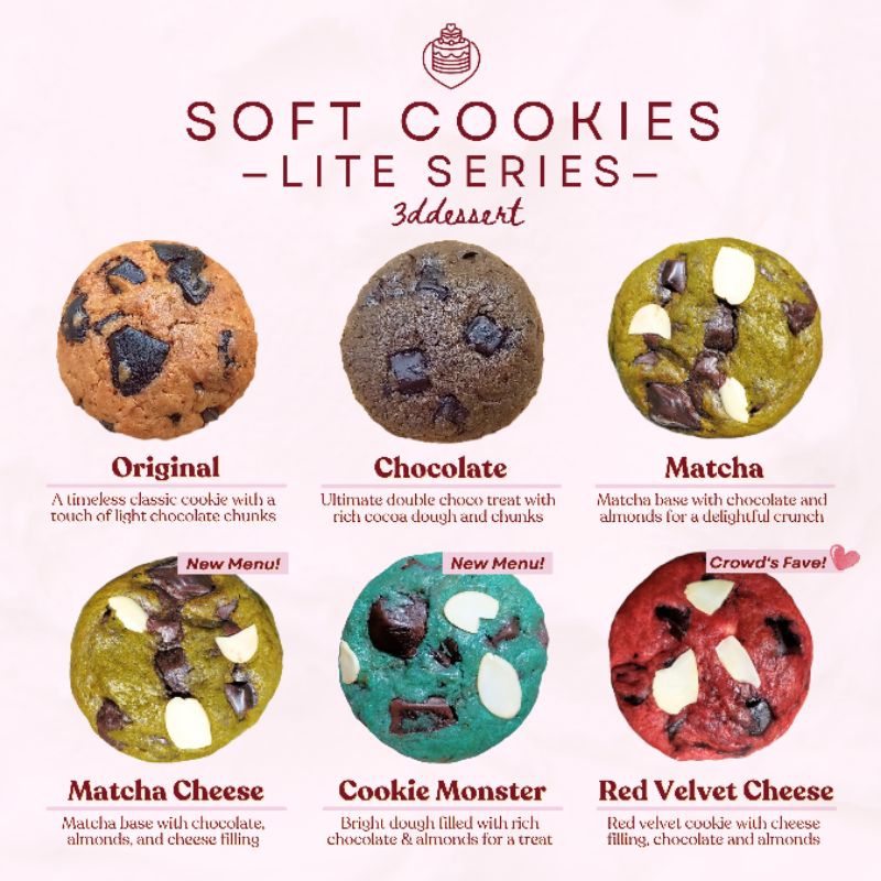 

3DDESSERT | Soft Cookies Lite Series