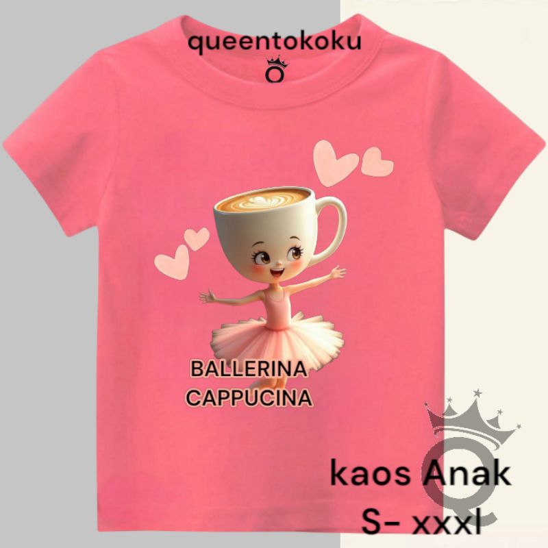 Kaos Anomali BALLERINA CAPPUCINA Ballet Baju Anomali anak perempuan