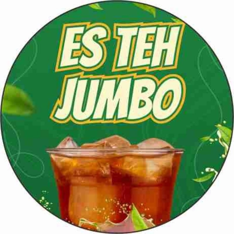 

Stiker Es Teh Jumbo Stiker label Cup