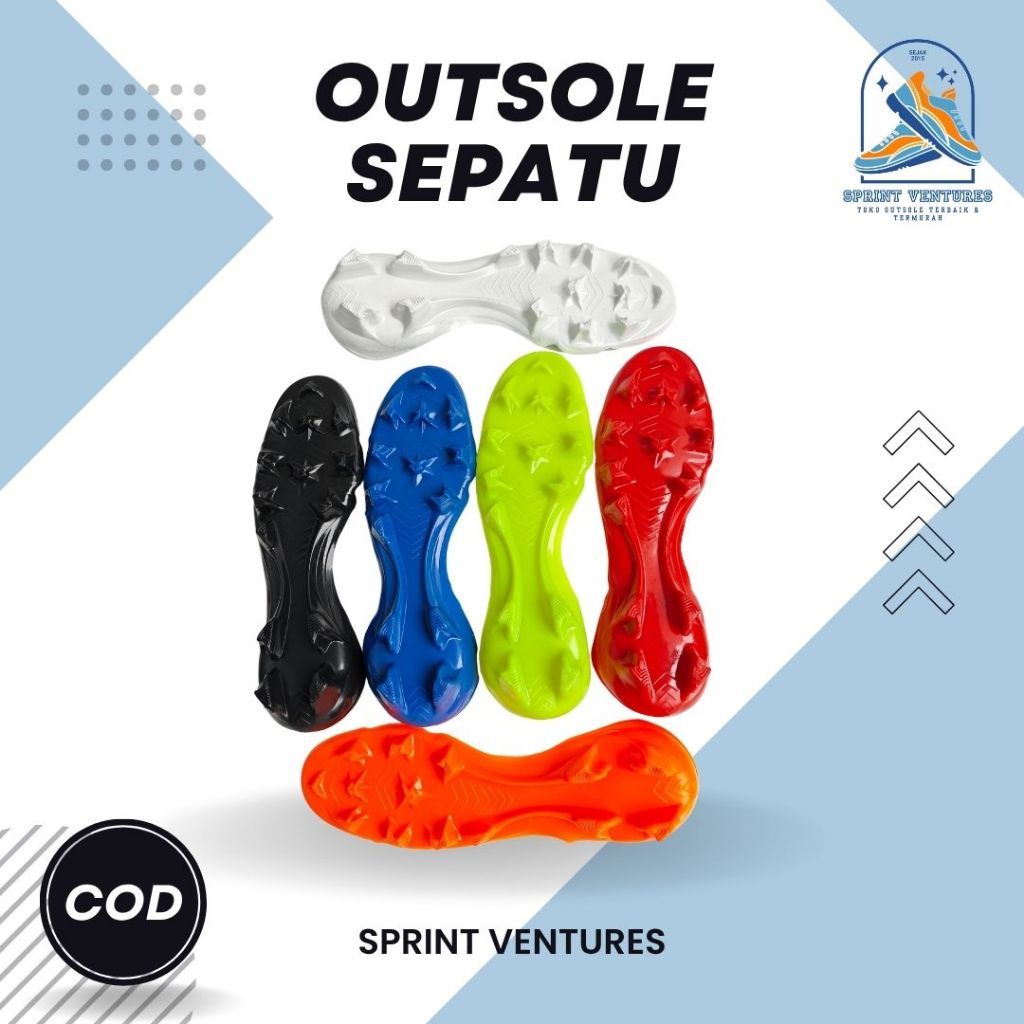 [COD] Outsole Sepatu Bola Model ORTUSEIGHT SIRUS FG  - Karet Sepatu Bola