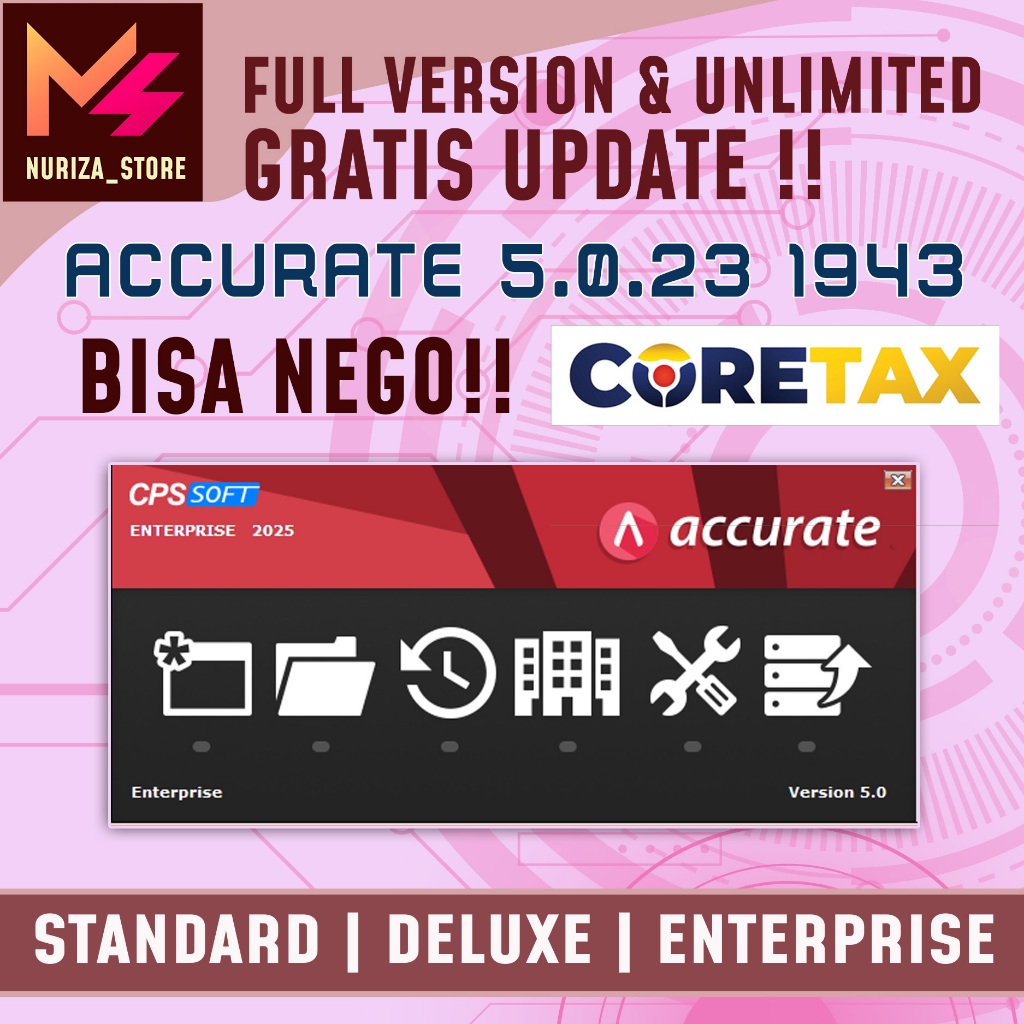 ACCURATE 5 VERSI 5.0.23 BUILD 1943 SUPPORT CORETAX FULL VERSION UNLIMITED