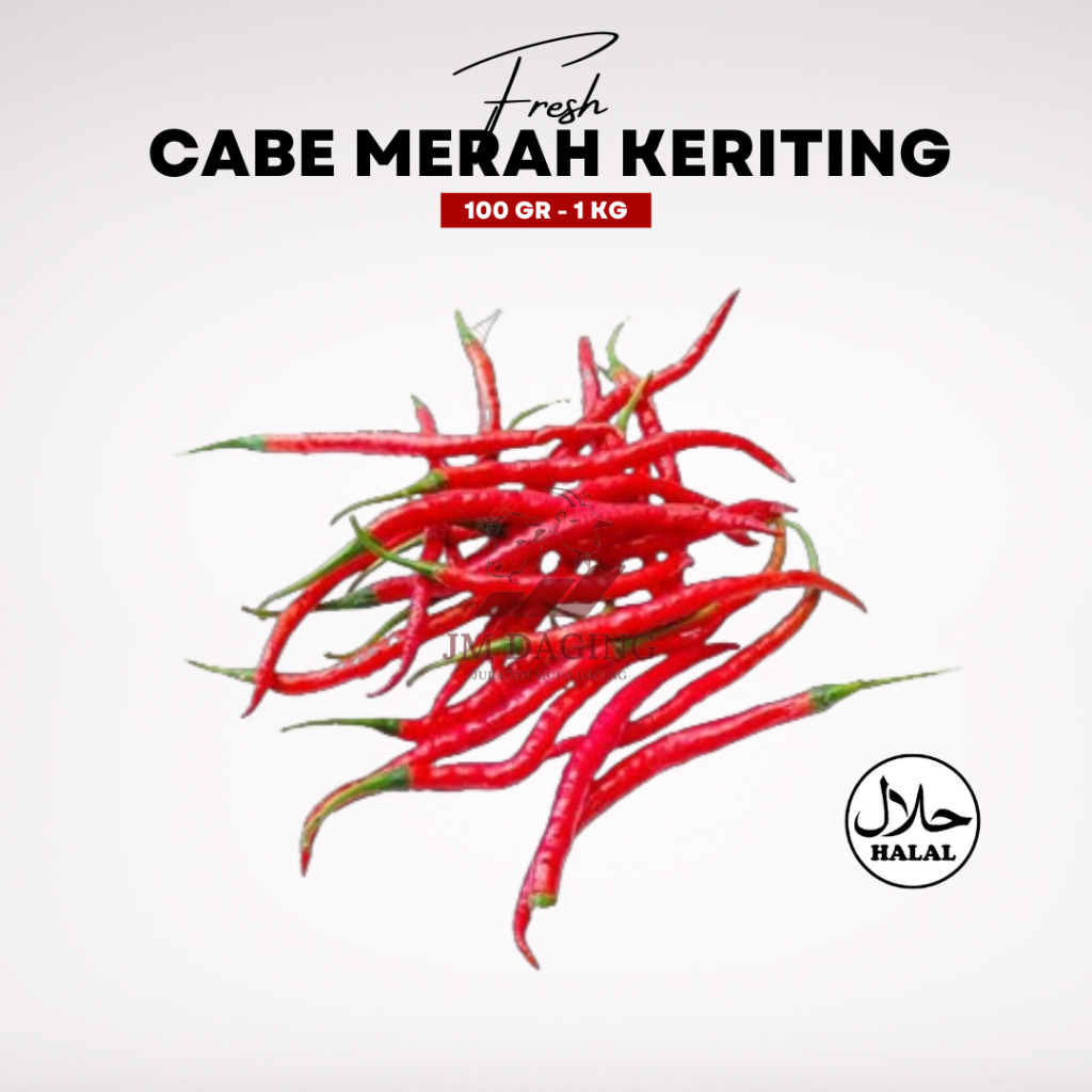 

Cabe / Cabai Merah Keriting 100gr 250gr 500gr 1kg Harga Grosir Tangerang