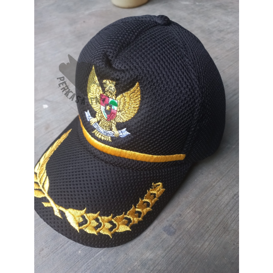 TOPI DOUBLEMESH LOGO GARUDA | TOPI DOUBLEMESS LOGO BURUNG GARUDA NKRI