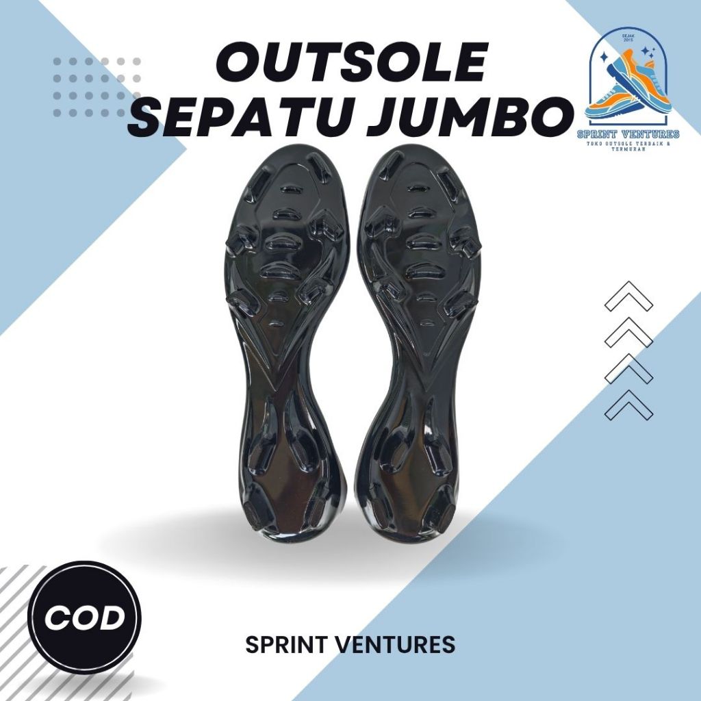 [COD] Outsole Sepatu Bola Jumbo Model Airzoom Mercurial - Karet Sepatu Bola Jumbo Universal