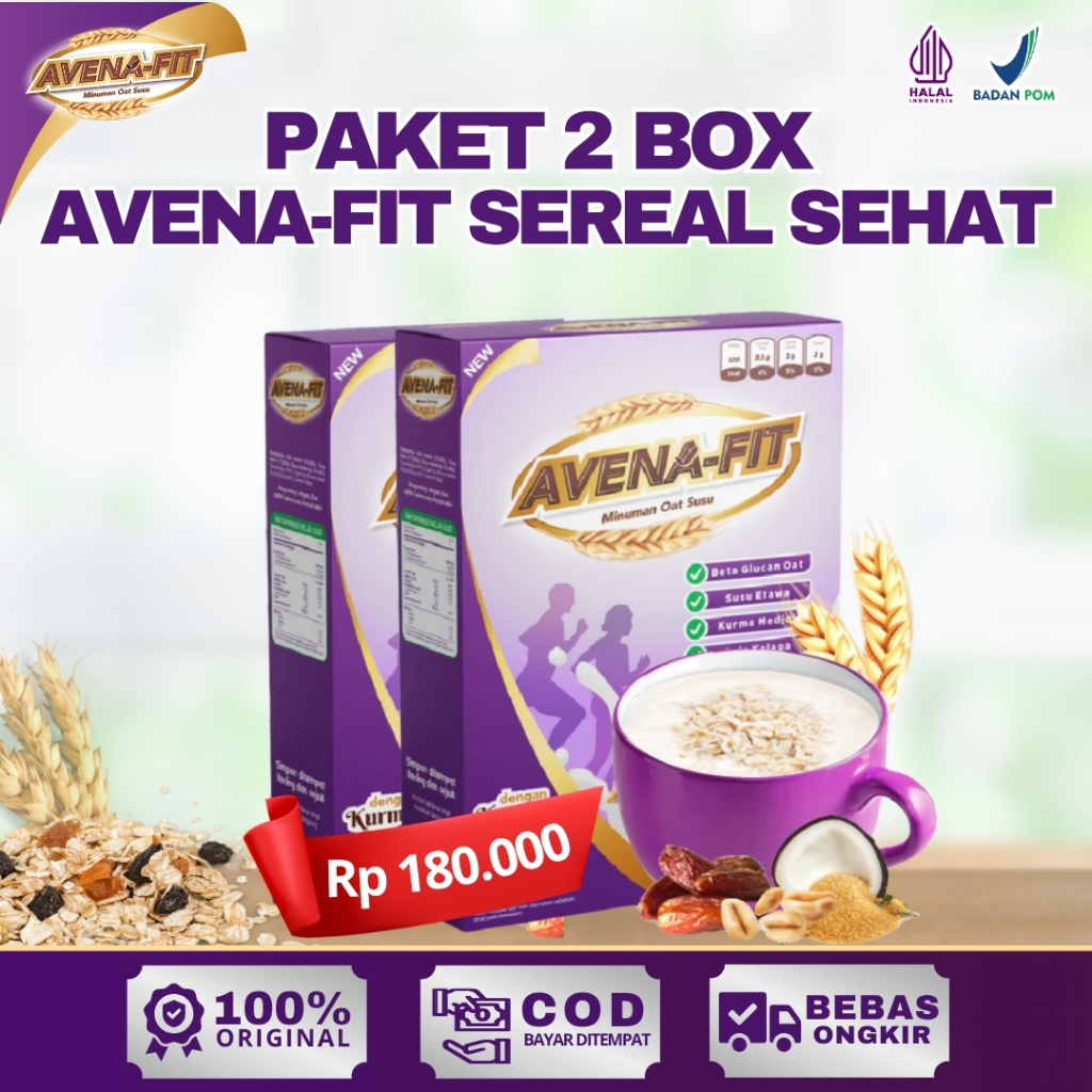 

2 Box Avenafit Susu Oat Solusi untuk Kolesterol dan Kesehatan Jantung 100% Original BPOM