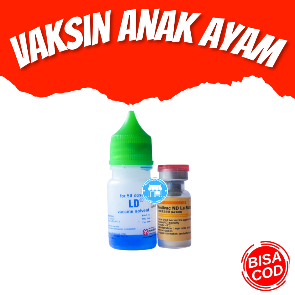VAKSIN ND LASOTA Vaksin Anak Ayam Dosis 50 Ekor