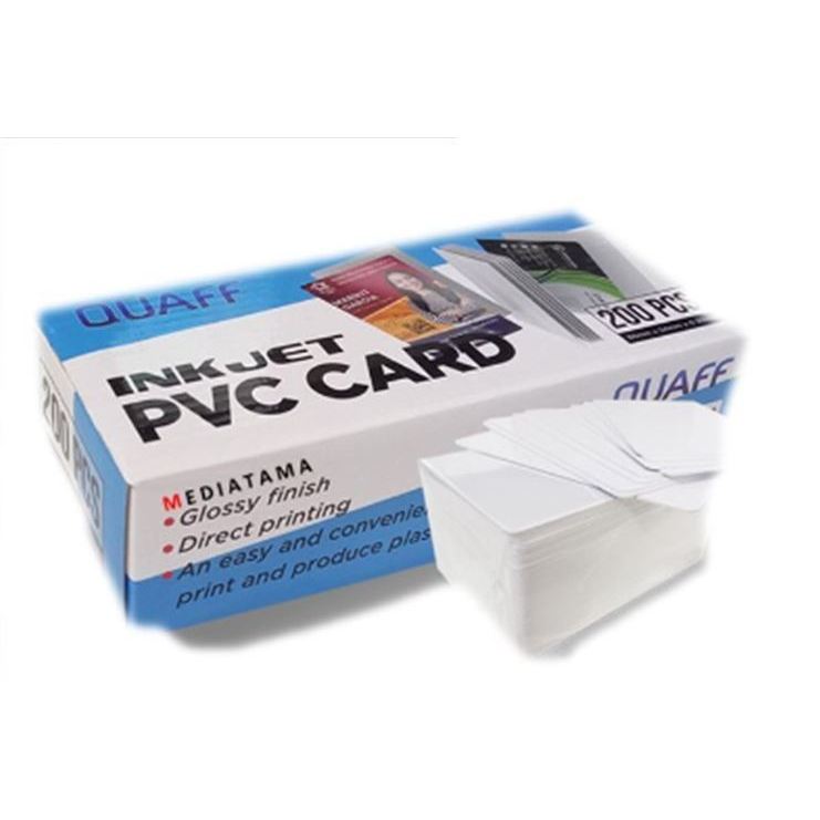 

RFID Kartu printable inkjet Id card PVC ID CARD bisa inkjet 0,76mm White