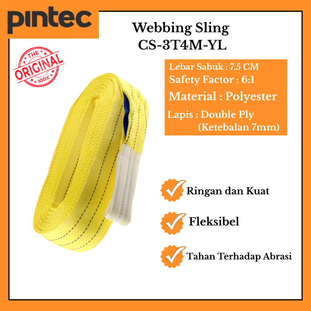 Webbing Sling 3 Ton 4 Meter Ameko - Tali Sling