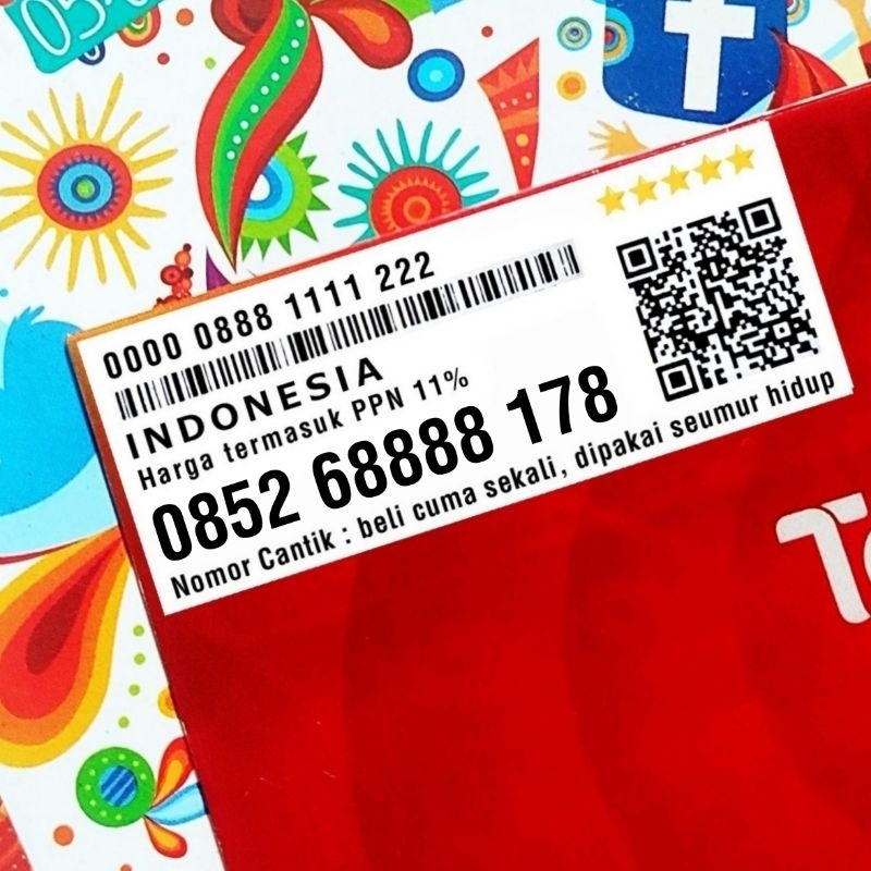 0852 68888 178 kuartet 8888 dobel hoki 68 178 Kartu Perdana Nomor Cantik SimPATI As Telkomsel Combo 