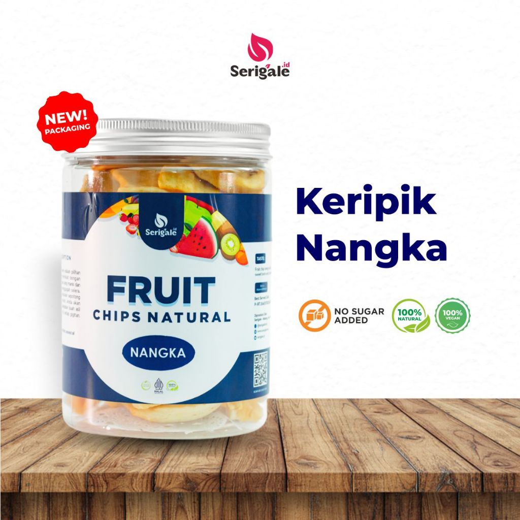 

SERIGALE Keripik Nangka Buah Natural Vegan Legit Premium New Pack 650 ML