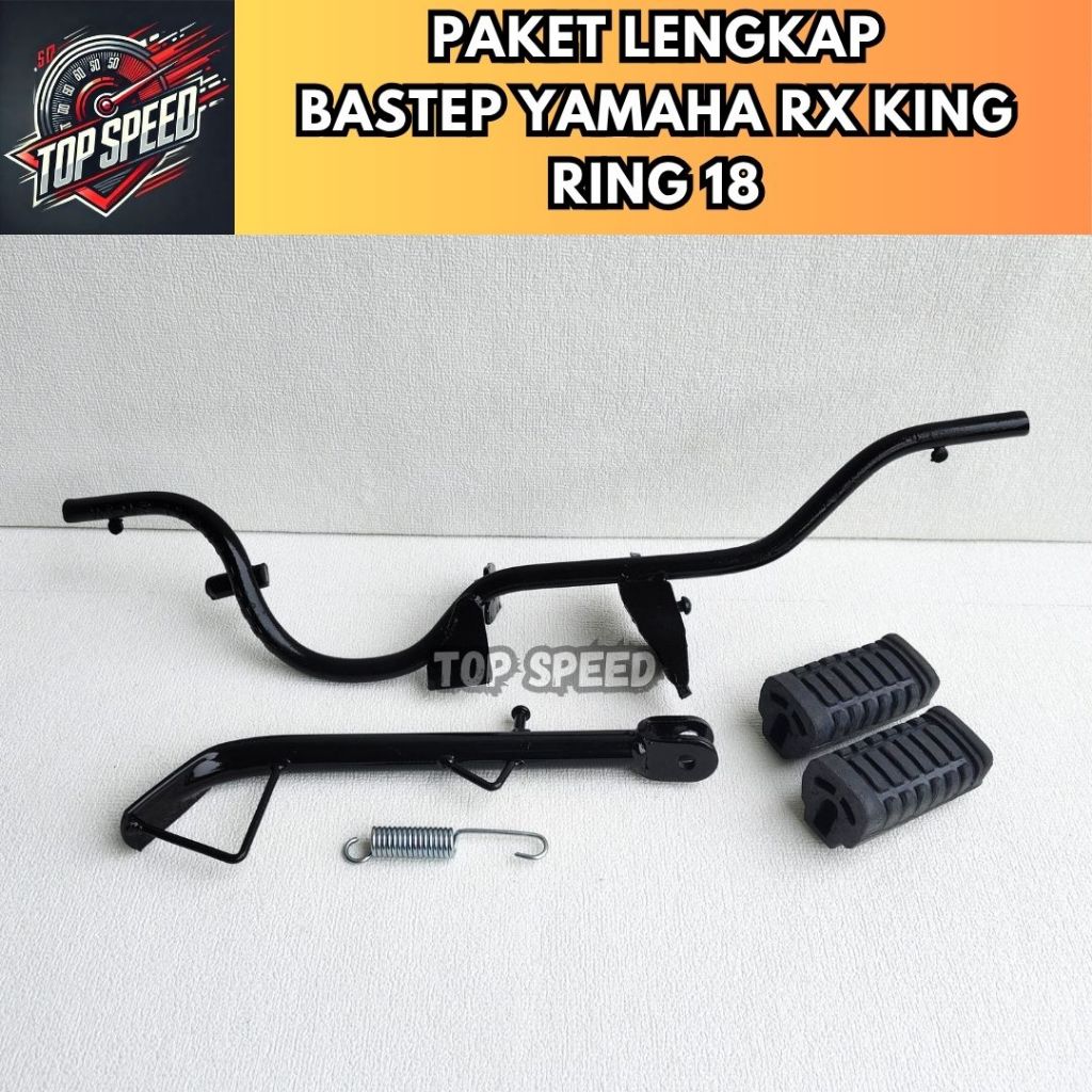 BARSTEP BASTEP BUSTEP PUSTEP PIJAKAN KAKI DEPAN COPOTAN AKSESORIS VARIASI RING 18 MOTOR YAMAHA RX KI