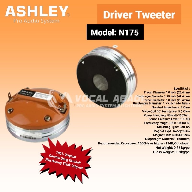 DRIVER TWEETER ASHLEY N175