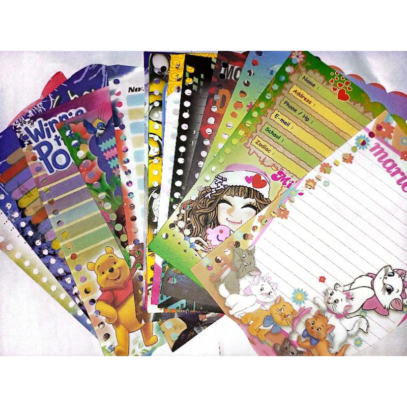 

[HARGA PERLEMBAR] MIN BELI 5 LEMBAR BACA DESKRIPSI - KERTAS BINDER MERK CAMPUR / KERTAS BINDER LANGKA / RARE ITEM / BINDER VINTAGE / KERTAS BINDER A5 / LOOSE LEAF A5 / ISI BINDER A5 20 RING