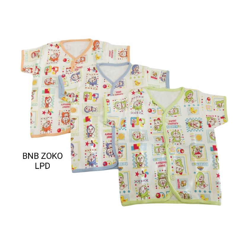 Baju Bayi Baru Lahir Lengan pendek Atasan Piyama Bayi Newborn Baju Tidur Bayi Baju bayi newborn fluf
