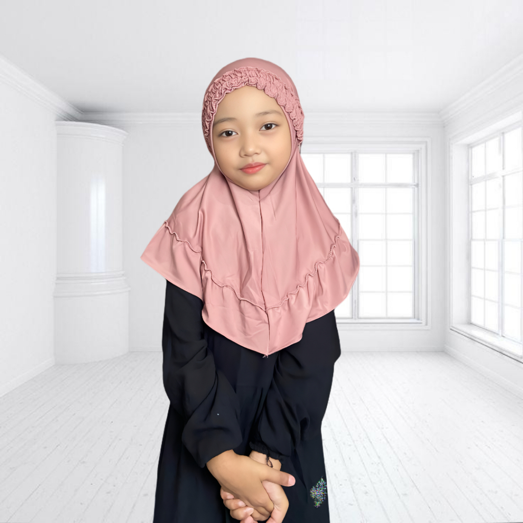 Jilbab Instan Anak Rania Kerudung Hijab Anak Perempuan TK/SD Jersey