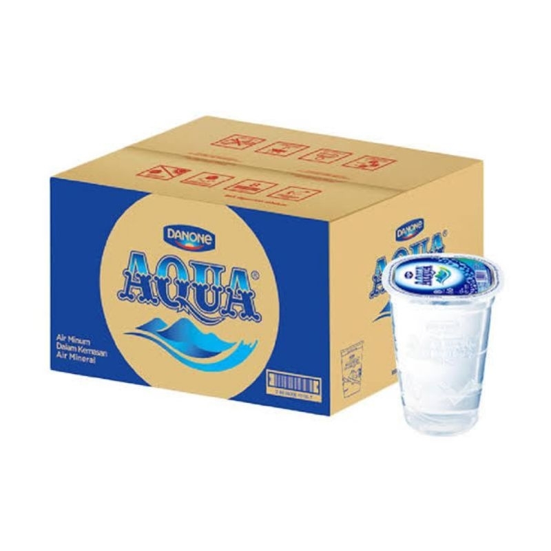 

AQUA Air Mineral Gelas 220ml 1 Dus 48 Pcs