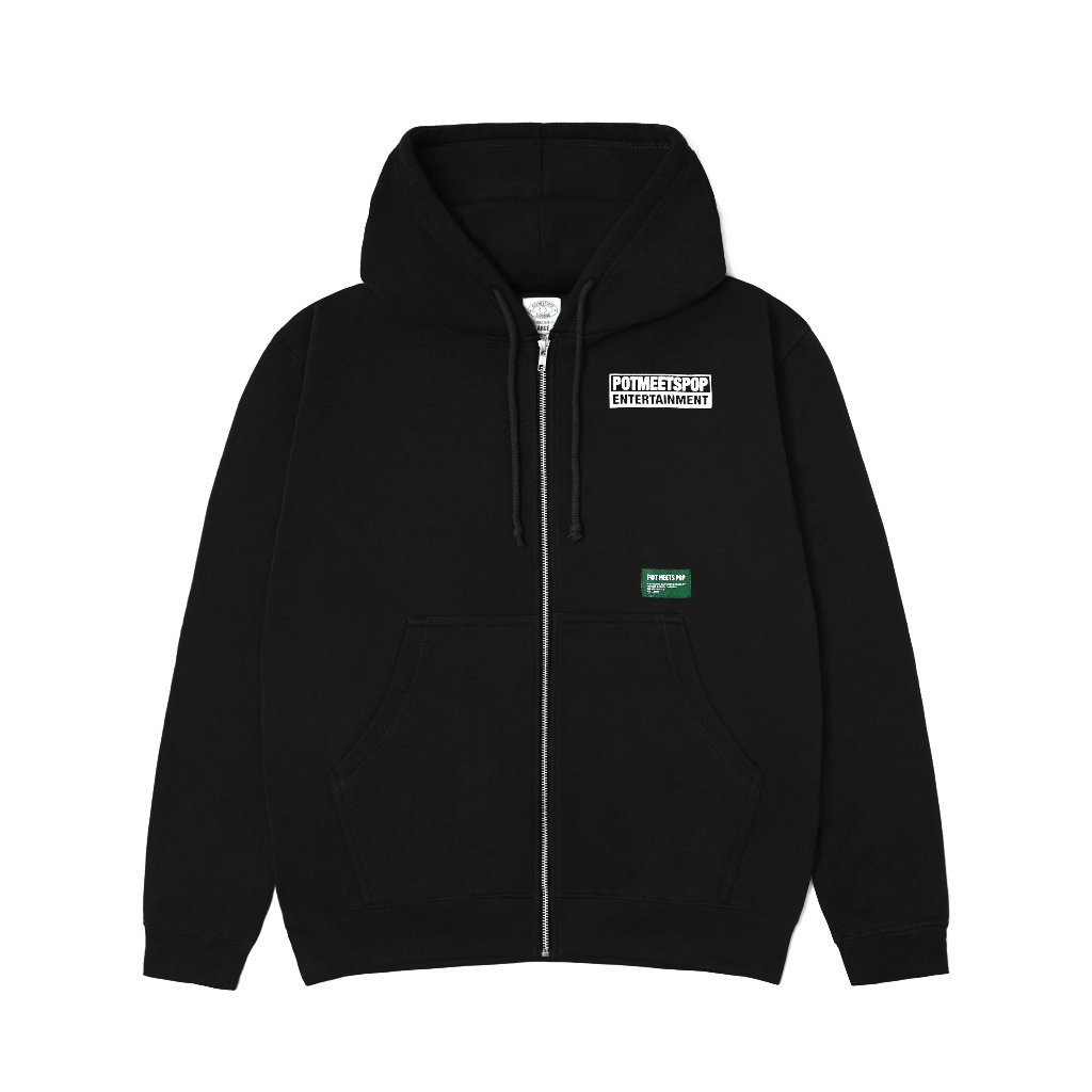 Pot Meets Pop Jacket Hoodie - Pure Herbs Zip Hoodie Black Ss25 - Hoodie