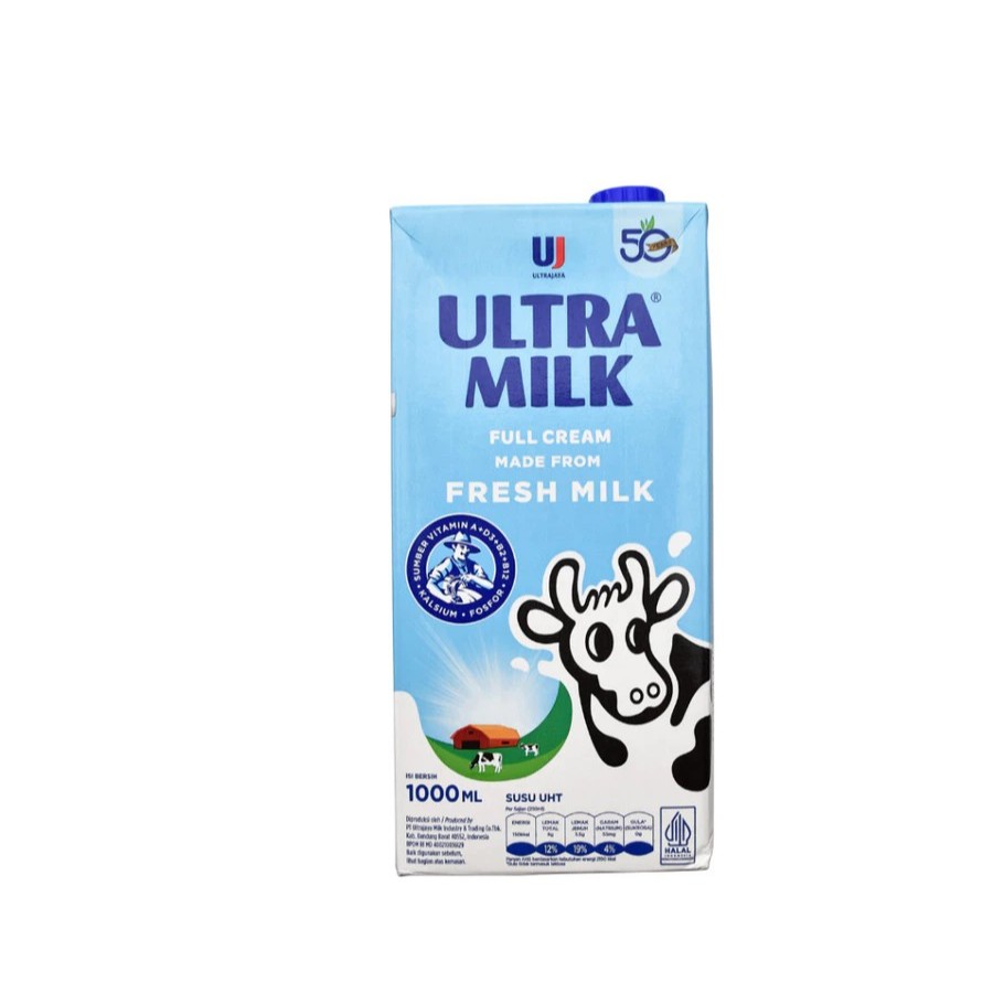 

SUSU UHT ULTRAMILK FULL CREAM 1000ML