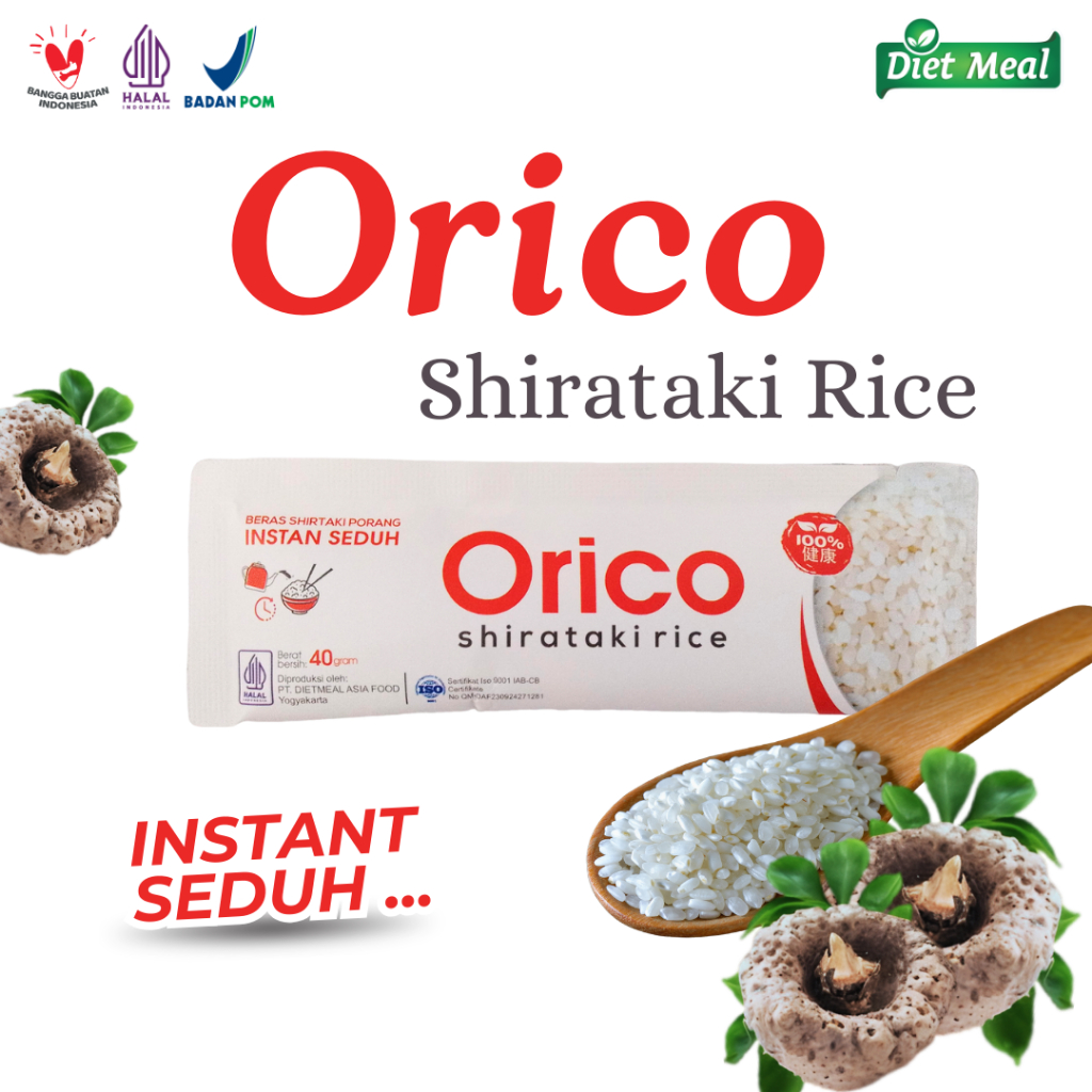 

Beras Porang Shirataki ORICO 40GRAM Instant Seduh