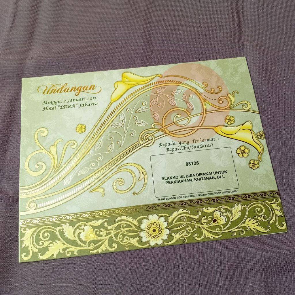 Cetak undangan dark premium elegant mewah harga murah, cetak undangan medan