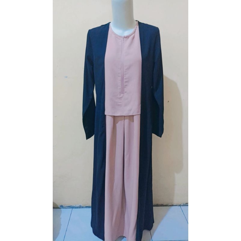 Preloved PlLong Dress Gamis Lebaran Idul Fitri Tunangan Engagement Pengajian Kondangan Maxi Abaya 2 