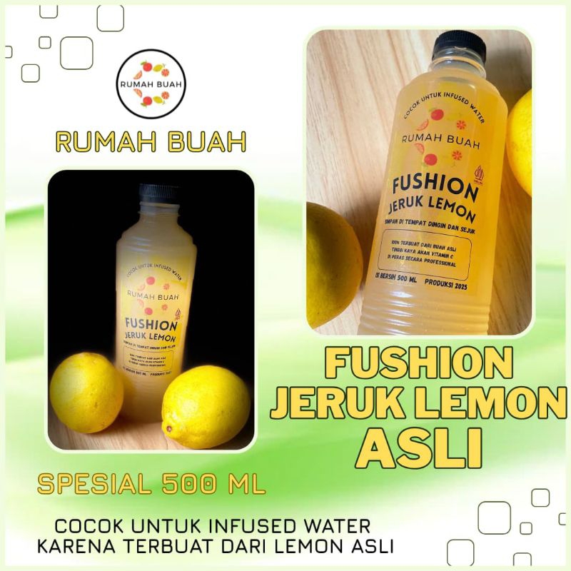 

Sirup Jeruk Lemon – Cocok untuk Infused Water, Segar Alami dari Buah Asli! Ukuran 500 ml