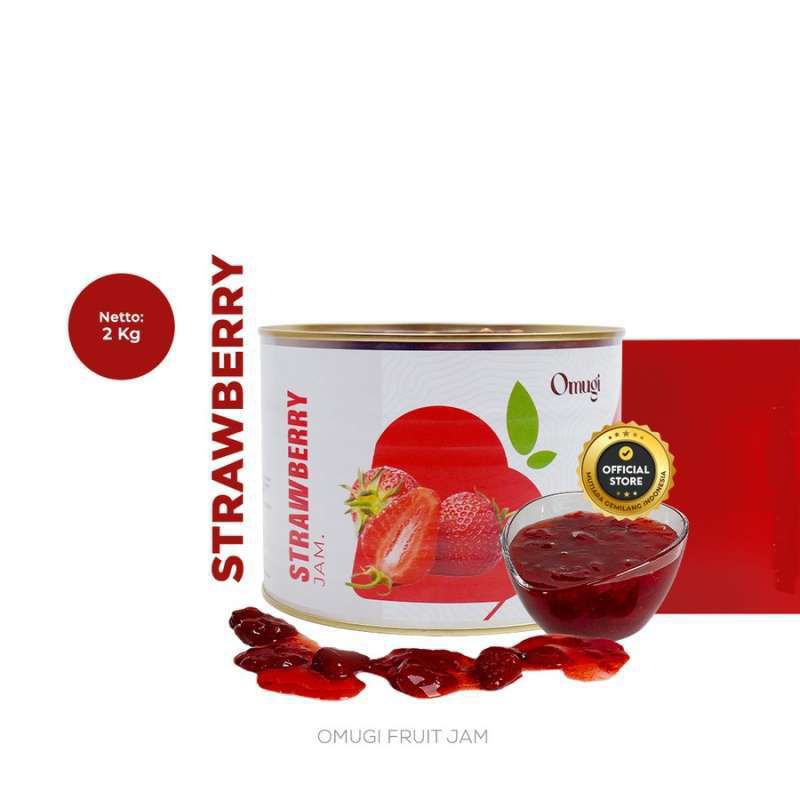 

Omugi Strawberry Jam Import 40% Buah Asli 2,3kg