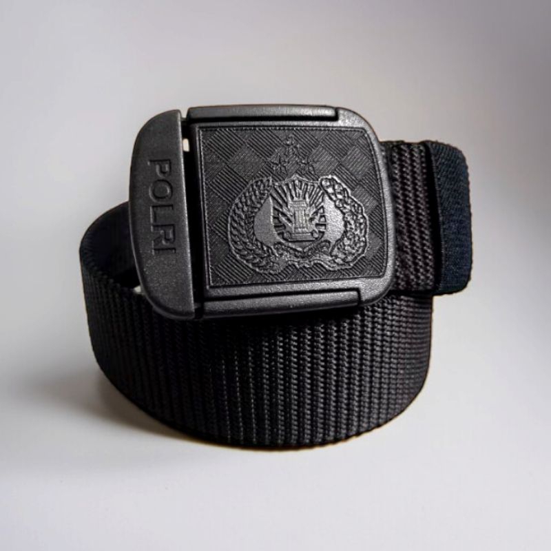 Ikat Pinggang Tactical Sabuk Tactical Polri Logo Timbul