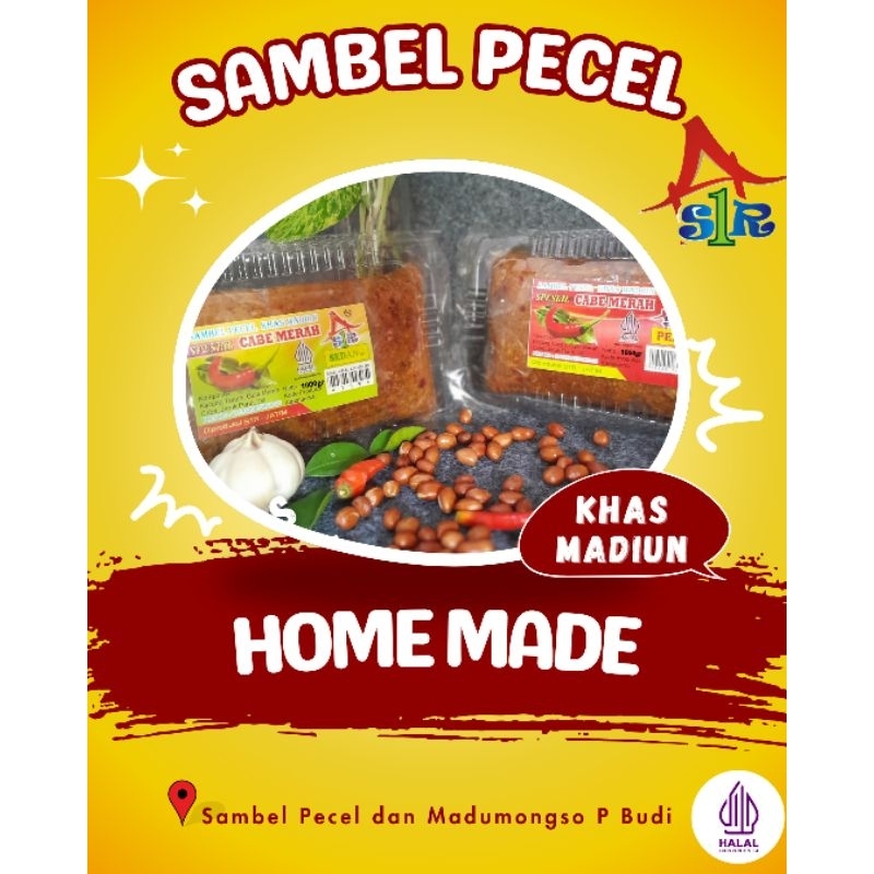 

Sambel Pecel Madiun 1kg | Sambel Pecel | Sambel Kacang | Sambel Pecel Cap Cabe Merah