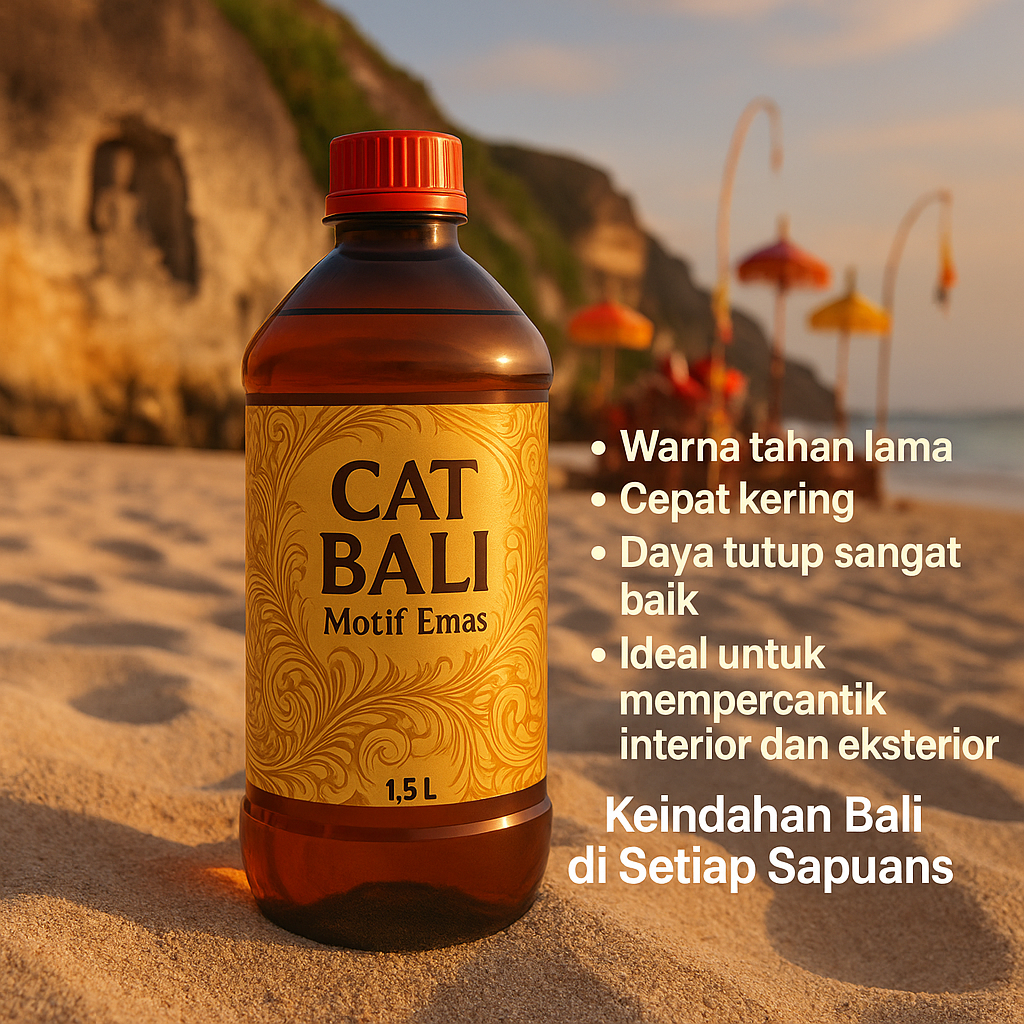 

[BUWESAR] Cat Bali Motif Emas – Keindahan Bali di Setiap Sapuan