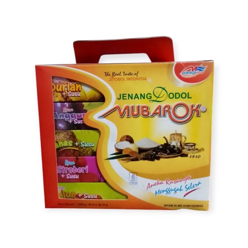 

Paket Jenang Kudus Mubarok 1 Box Isi 50 Pcs Berat 1000 Gram