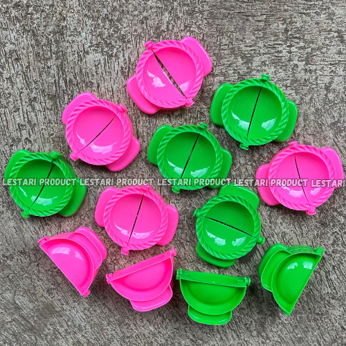 (6PCS) Cetakan pastel dumpling dimsum gyoza plastik /Cetakan pastel / cetakan pangsit ada 3 Ukuran/C