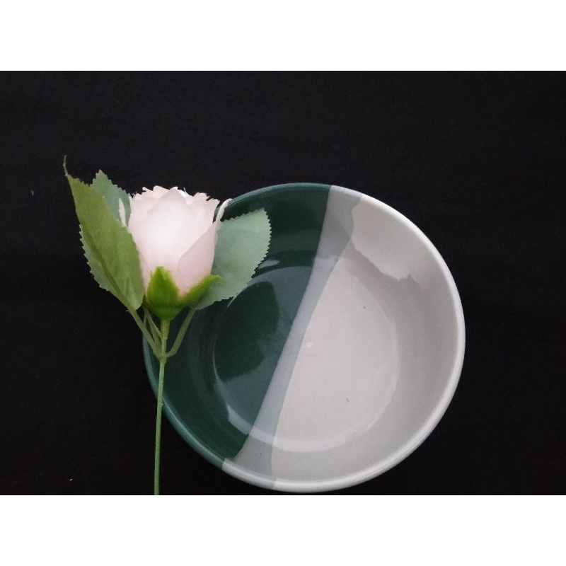 MANGKOK KACA 2 WARNA..