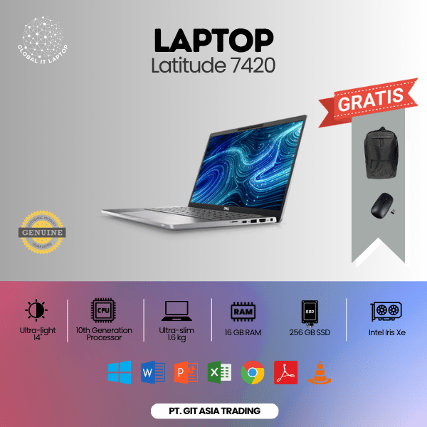 LAPTOP LATITUDE 7420 CORE I7 GEN 11 | RAM 8/256GB SSD
