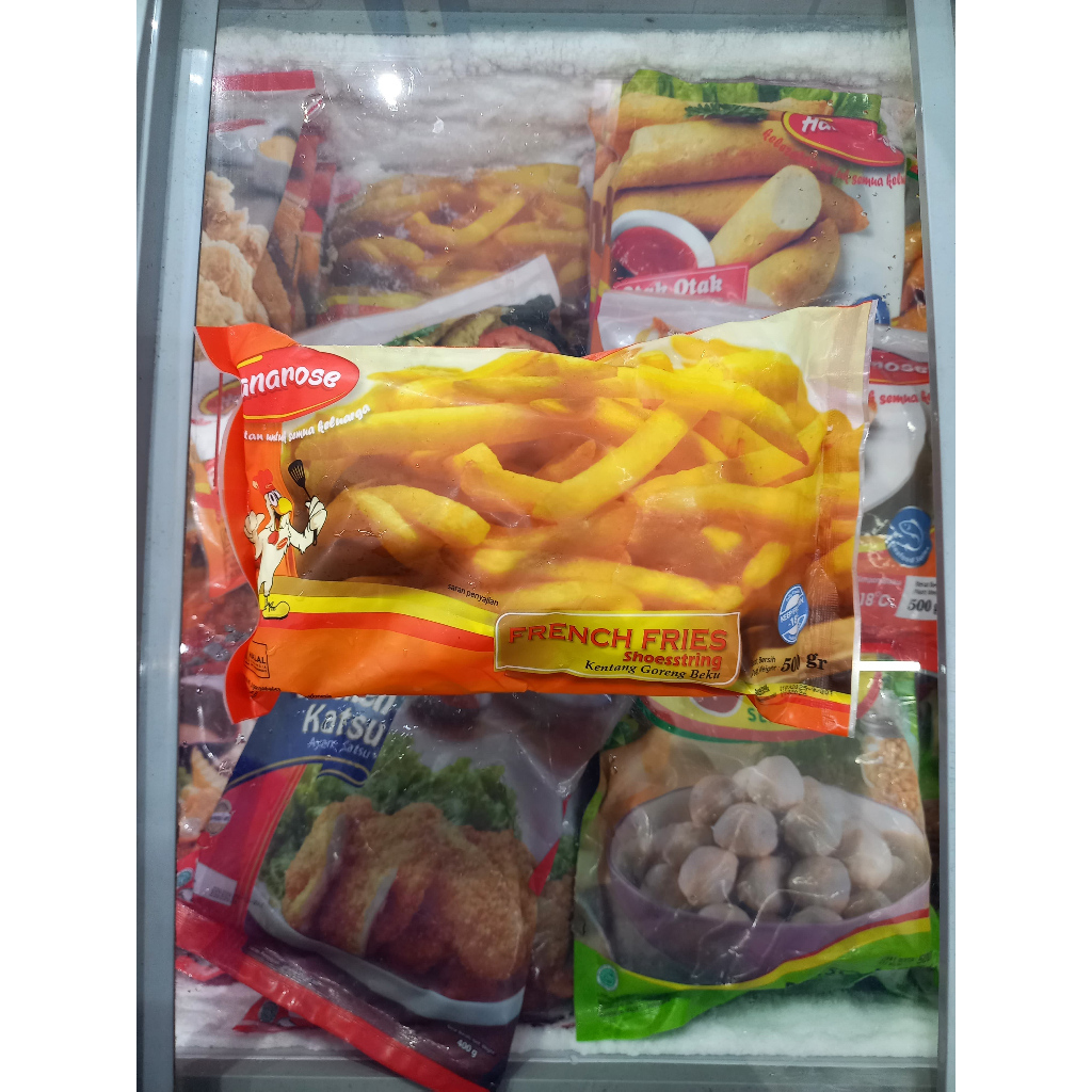 

Frozenfood HANAROSE Kentang Shoestring 500gr