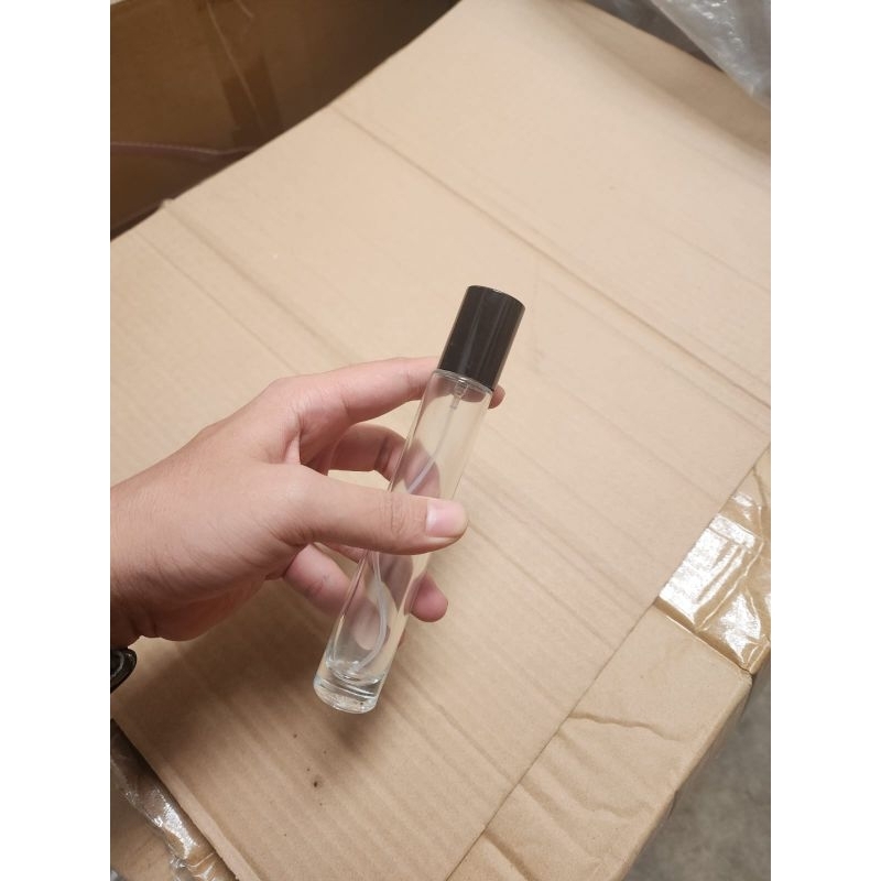 Px266 Botol lilin 30ml drat / botol parfum 30ml tutup ulir hitam / botol kaca parfum refill