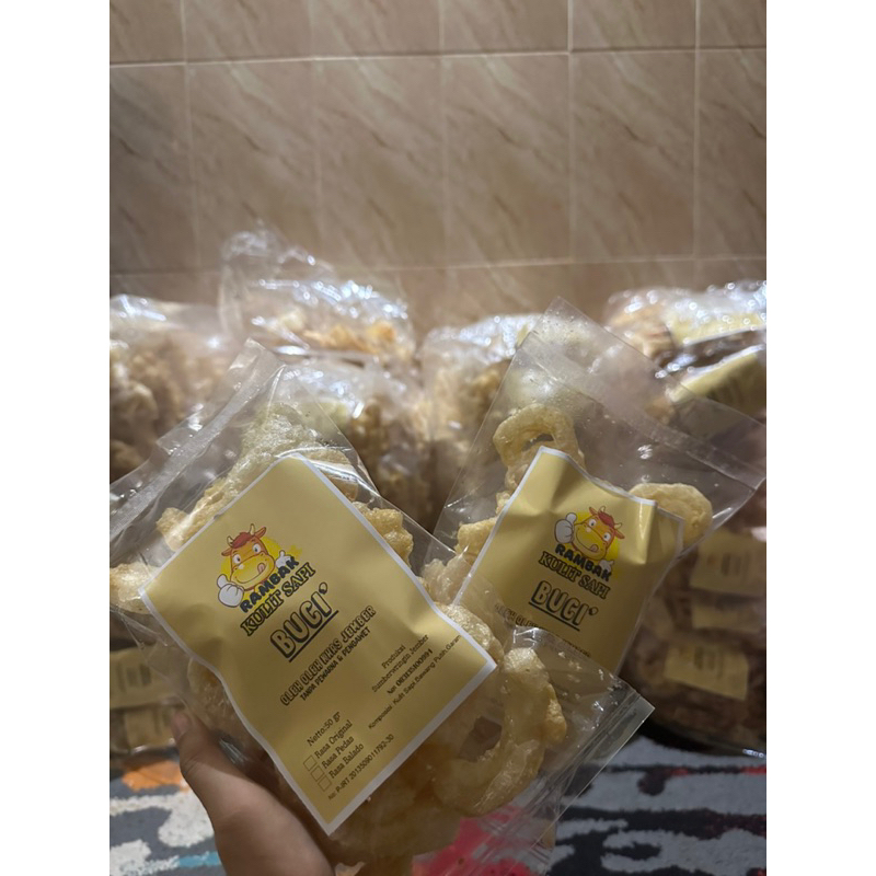 

Rambak kerupuk kulit sapi gurih