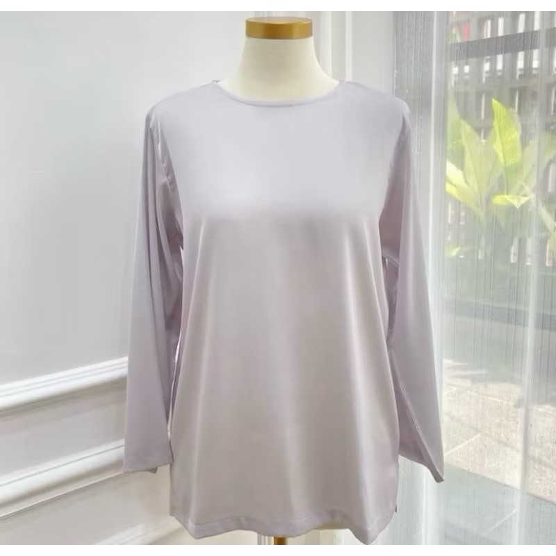 RB Inner Satin Lengan Panjang Premium Silk Untuk Dalaman Kebaya Inner Dress Inner Outer Lengan