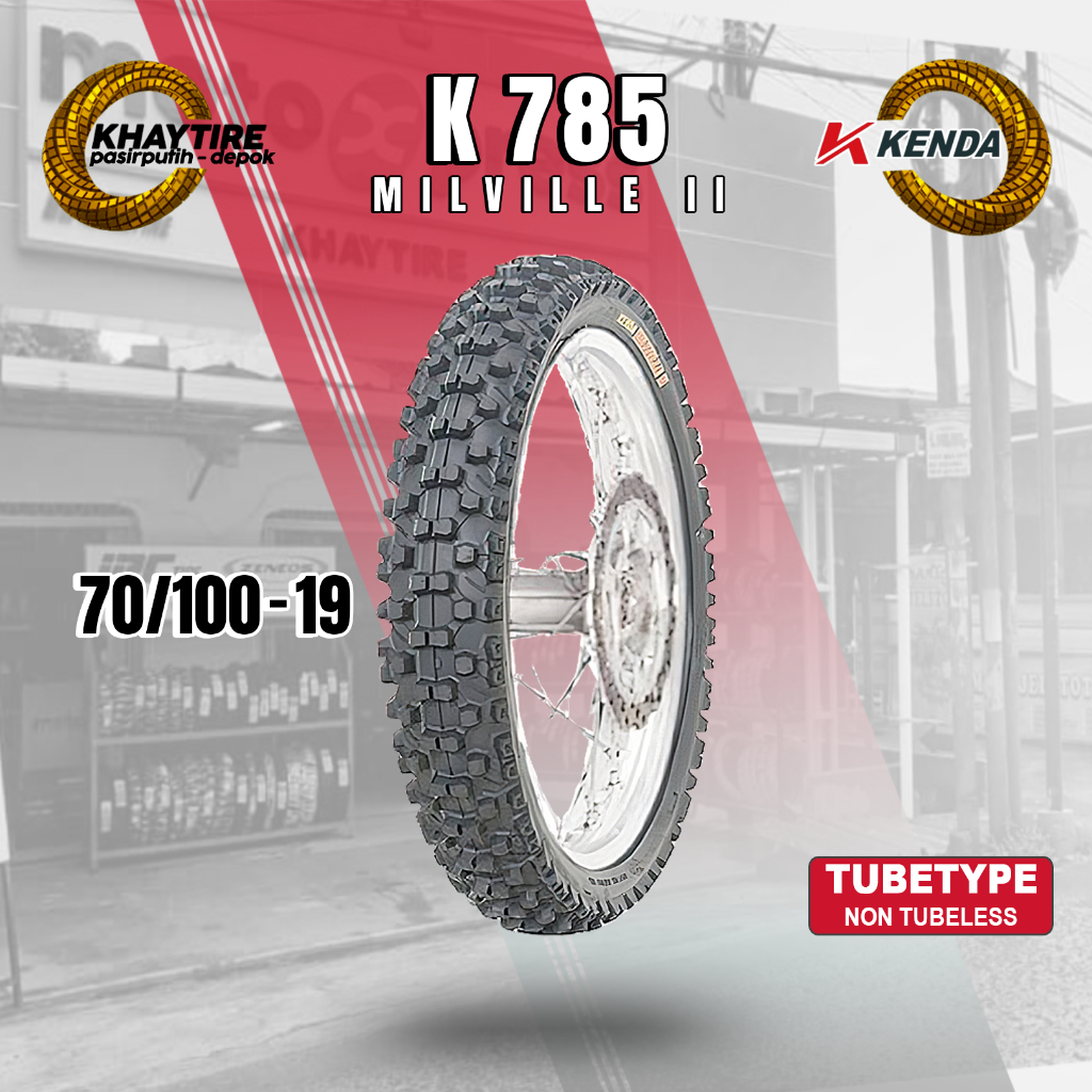 Ban Motor TRAIL KENDA MILVILLE II 70/100 Ring 19 NON TUBELESS