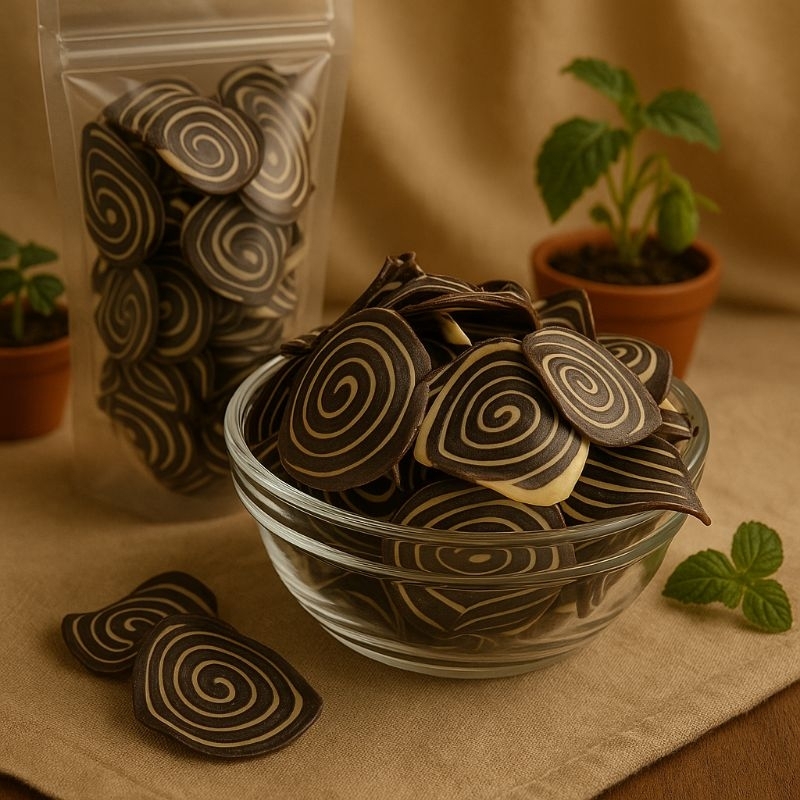 

Kuping Gajah Klasik Hitam Putih Rasa Vanila Kue Kering Tradisional